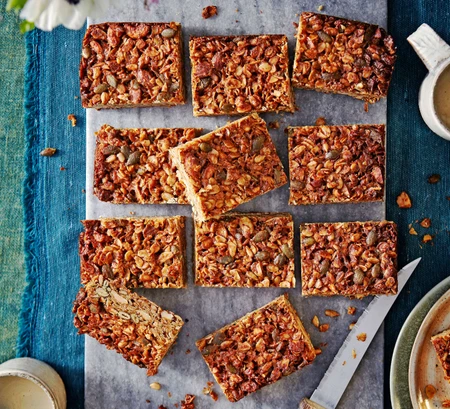 Nutty seedy breakfast bars