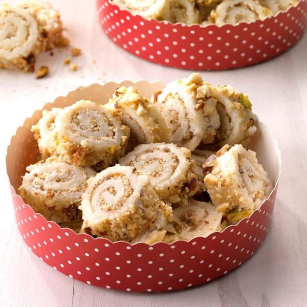 Nutty sticky bun candies