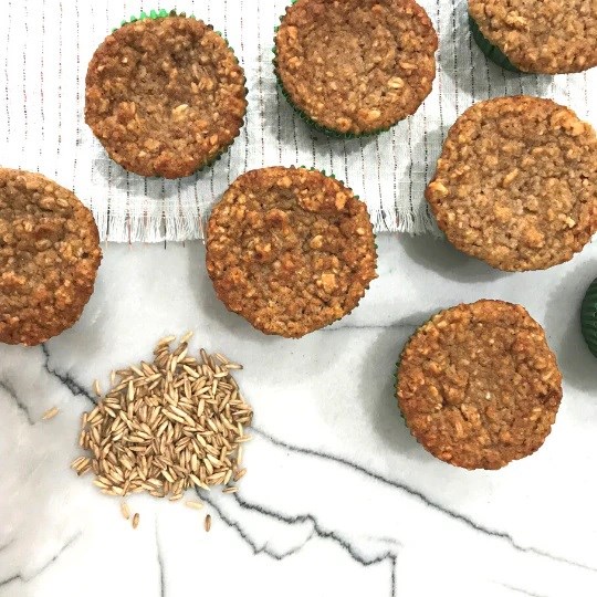 Oat & applesauce breakfast muffins 