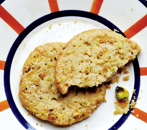 Oat and pistachio sandies