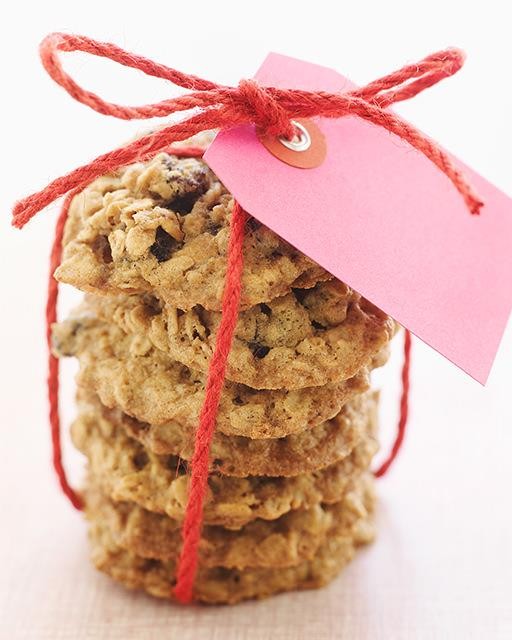 Oat, coconut, & raisin cookies