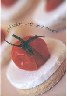 Oatcakes with goat cheese