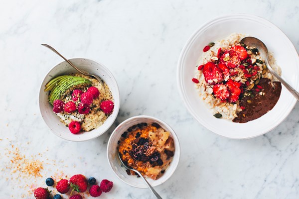 Oatmeal - 3 ways [protein boosted oatmeal; carrot & rye oatmeal; sweet coconut oatmeal]