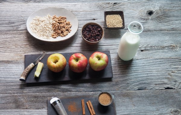 Oatmeal baked apples