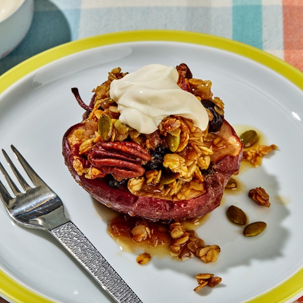 Oatmeal baked apples 