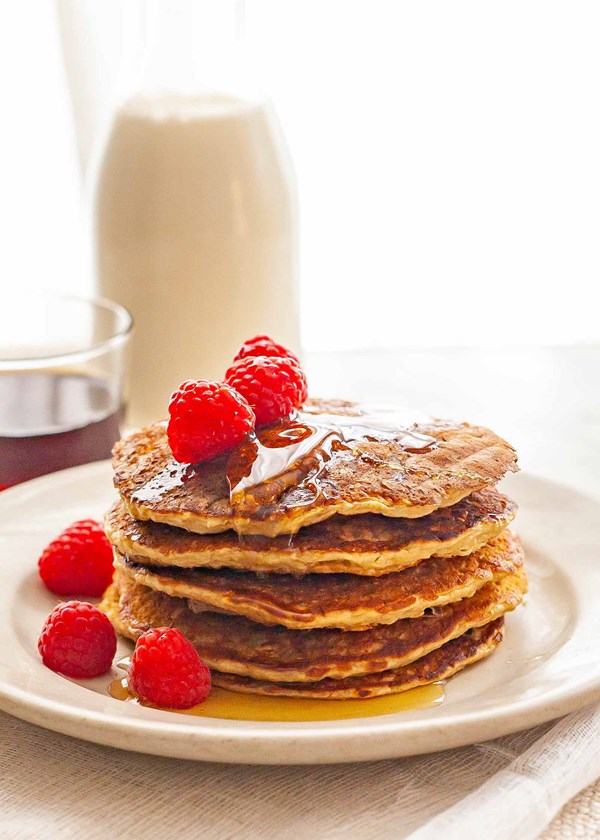 Oatmeal buttermilk pancakes