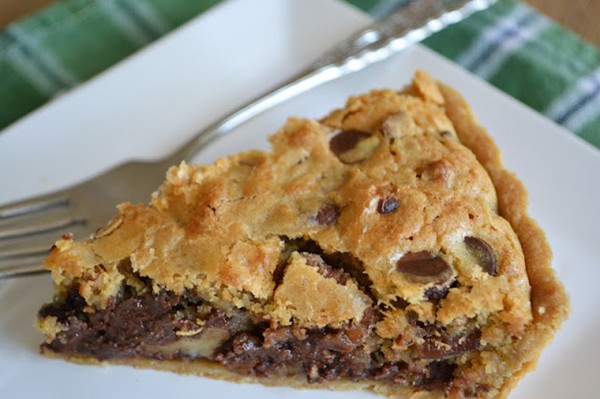 Oatmeal chocolate chip cookie tart