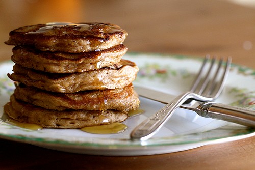Oatmeal cookie pancakes