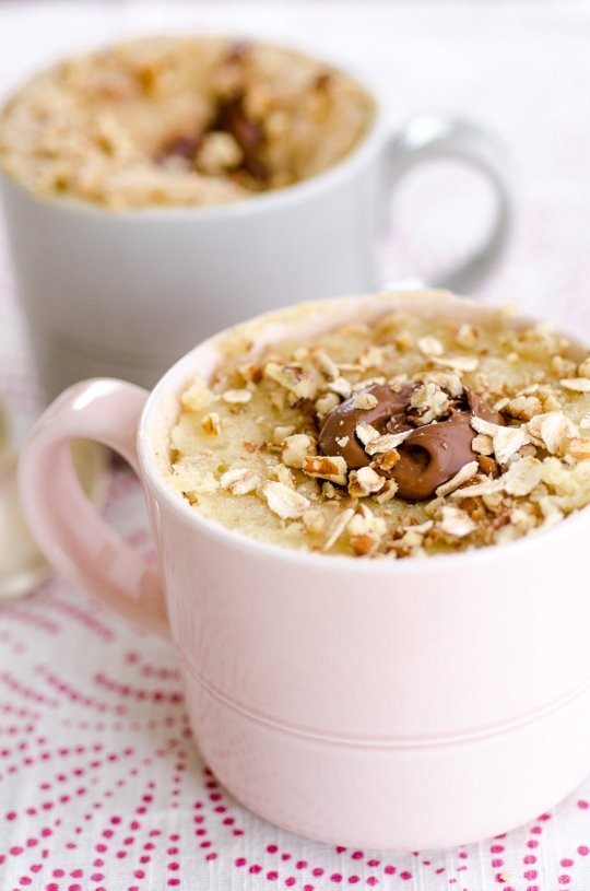 Oatmeal Nutella mug cake