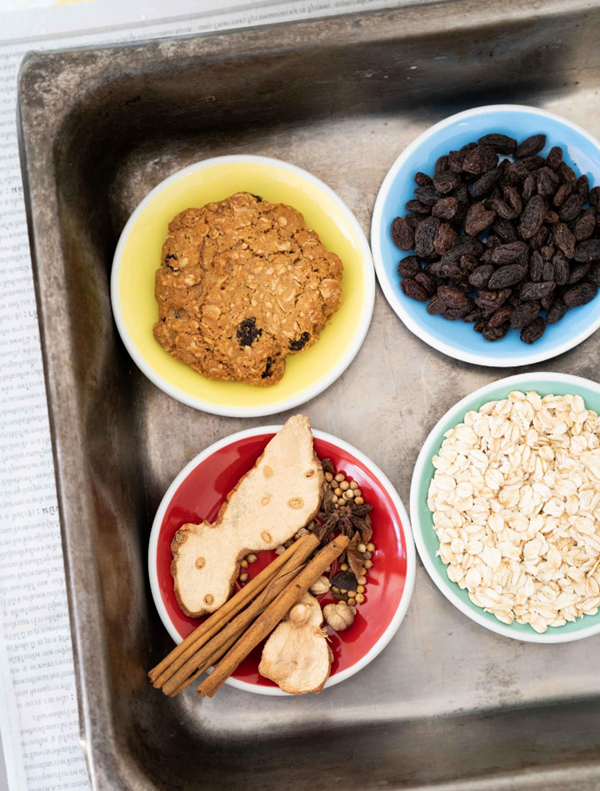 Oatmeal raisin & Chinese five spice cookies
