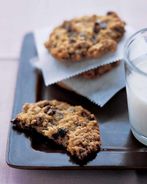 Oatmeal-raisin chocolate chip cookies