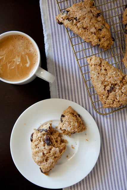 Oatmeal raisin scones