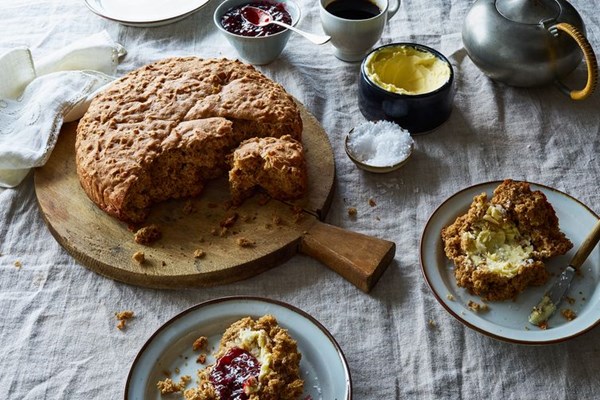 Oaty brown sugar soda bread