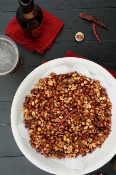 Oaxacan-style peanuts with chile & garlic (Cacahuates Oaxaqueños con chile y ajo)