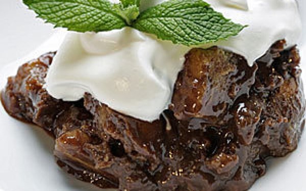 Ocean Avenue chocolate bread pudding 