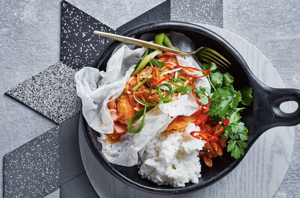 Ocean trout with miso butter