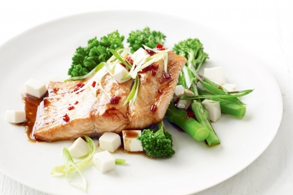 Ocean trout with silken tofu and black vinegar