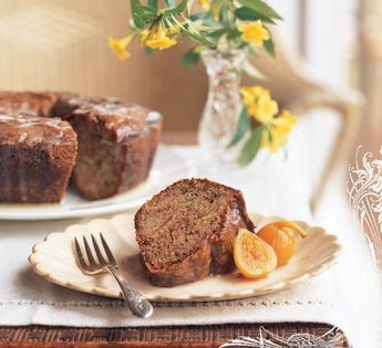 Ocracoke Island fig cake with buttermilk glaze