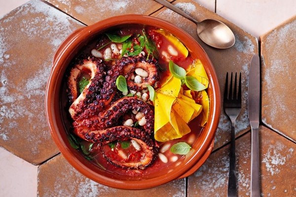 Octopus & bean stew