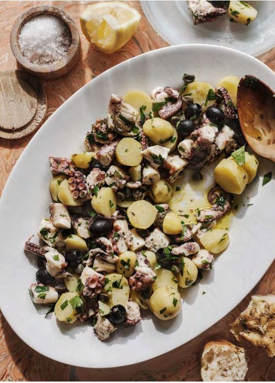 Octopus & potato salad with olives (Insalata di polpo e patate con olive)