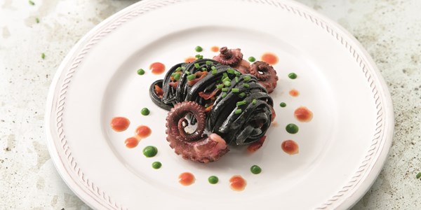 Octopus essence linguine