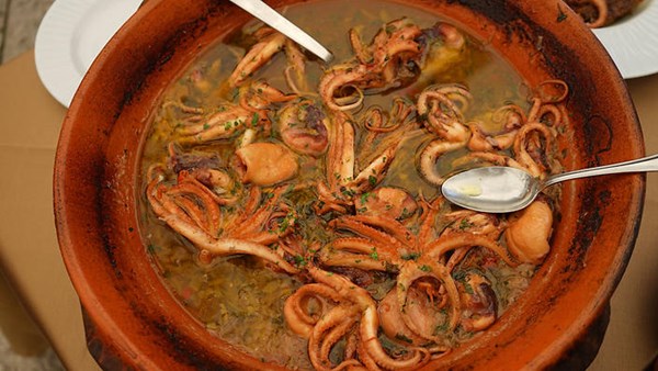 Octopus in purgatory (AKA spicy baby octopus stew) (I polpe 'npergatori)