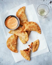 Octopus turnovers with spicy Creole mayonnaise