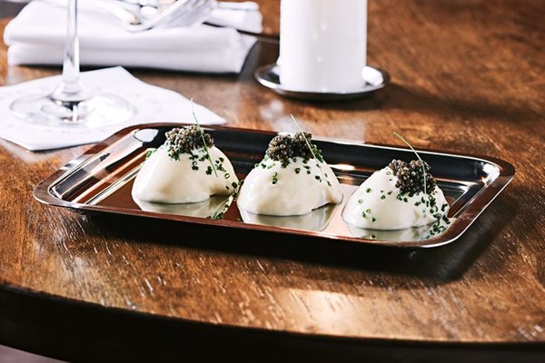 Oeuf mayonnaise and caviar