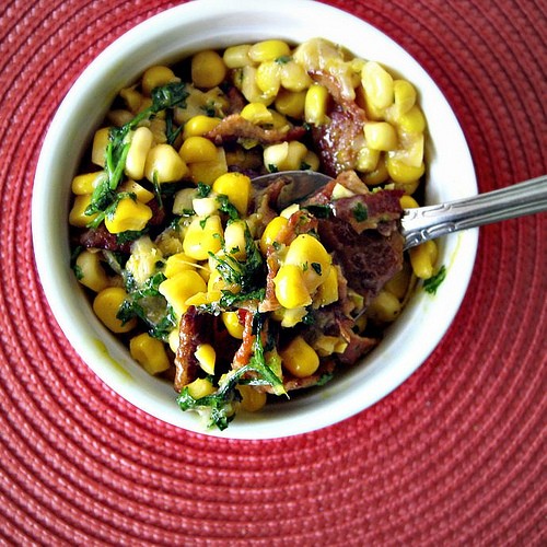 Ohio creamed corn with bacon