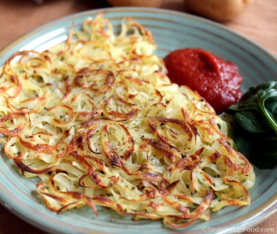 Oil-free hash browns
