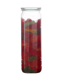 Oil-packed roasted chiles