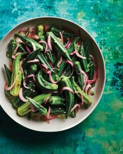 Okra salad (Salad lalo Kreol)