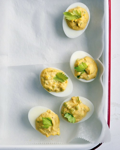 Old Bay deviled eggs
