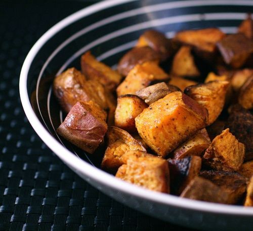 Old-Bay roasted sweet potatoes