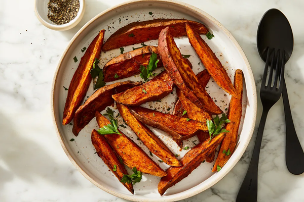 Old Bay sweet potato wedges