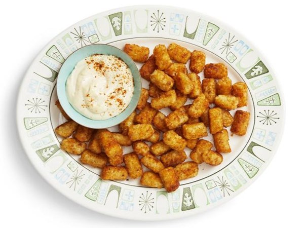 Old Bay Tots with spicy mayonnaise 