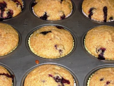 Old-fashioned blueberry muffins