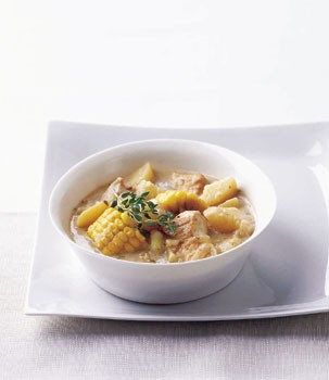 Old-fashioned chicken and corn stew