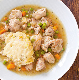 Old-fashioned chicken and dumplings