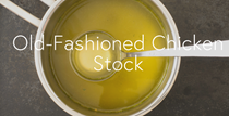 Old-fashioned chicken stock