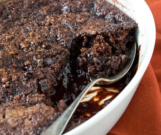 Old-fashioned chocolate cobbler