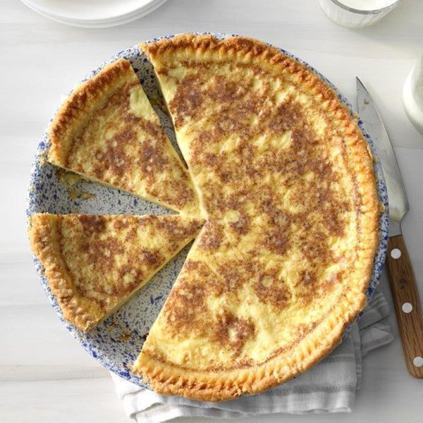 Old-fashioned custard pie