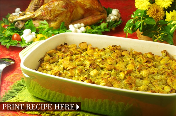 Old-fashioned do-ahead bread stuffing