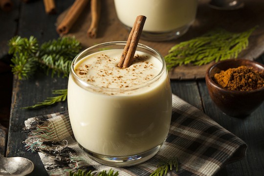 Old fashioned hot buttered cow
