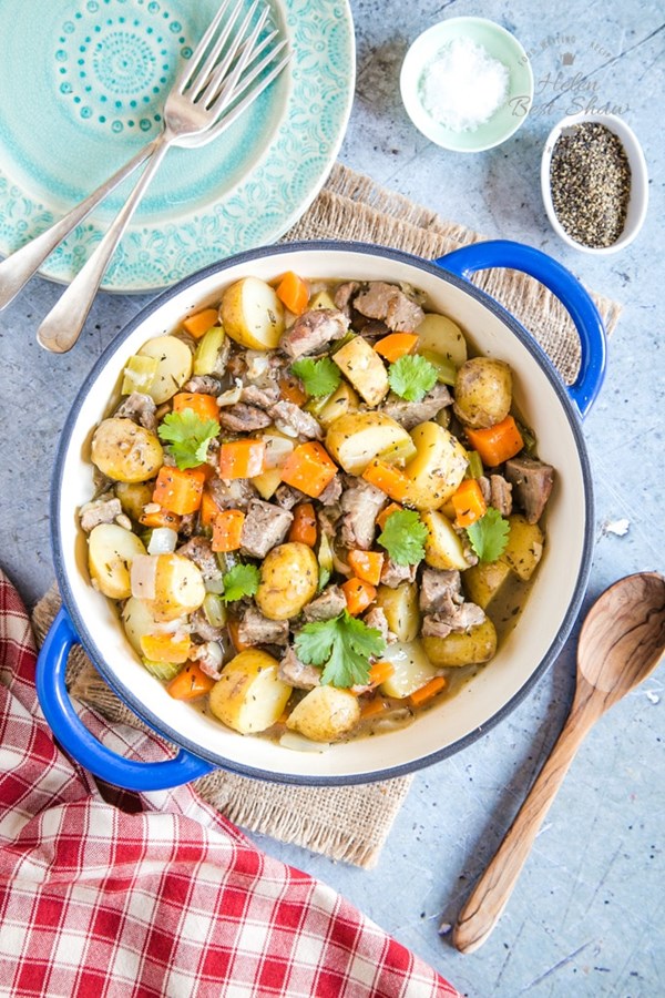 Old-fashioned leftover lamb stew