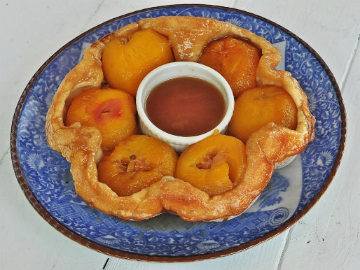 Old fashioned peach cobbler (a.k.a. peach puzzle)