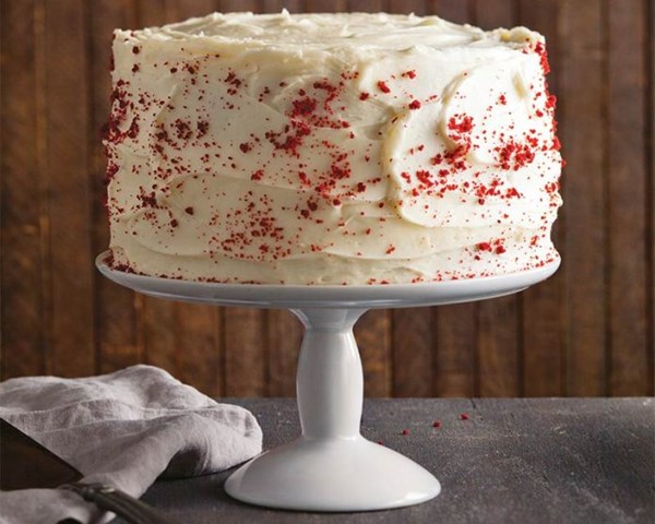 Old-fashioned red velvet cake