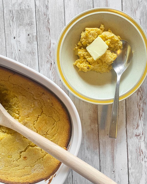 Old-fashioned spoonbread
