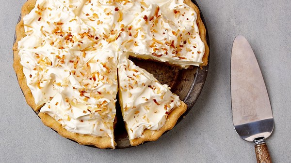 Old-school coconut cream pie