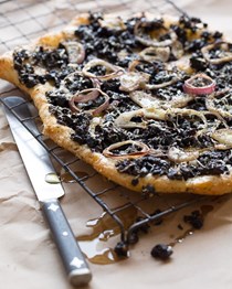 Olive and Parmesan tart